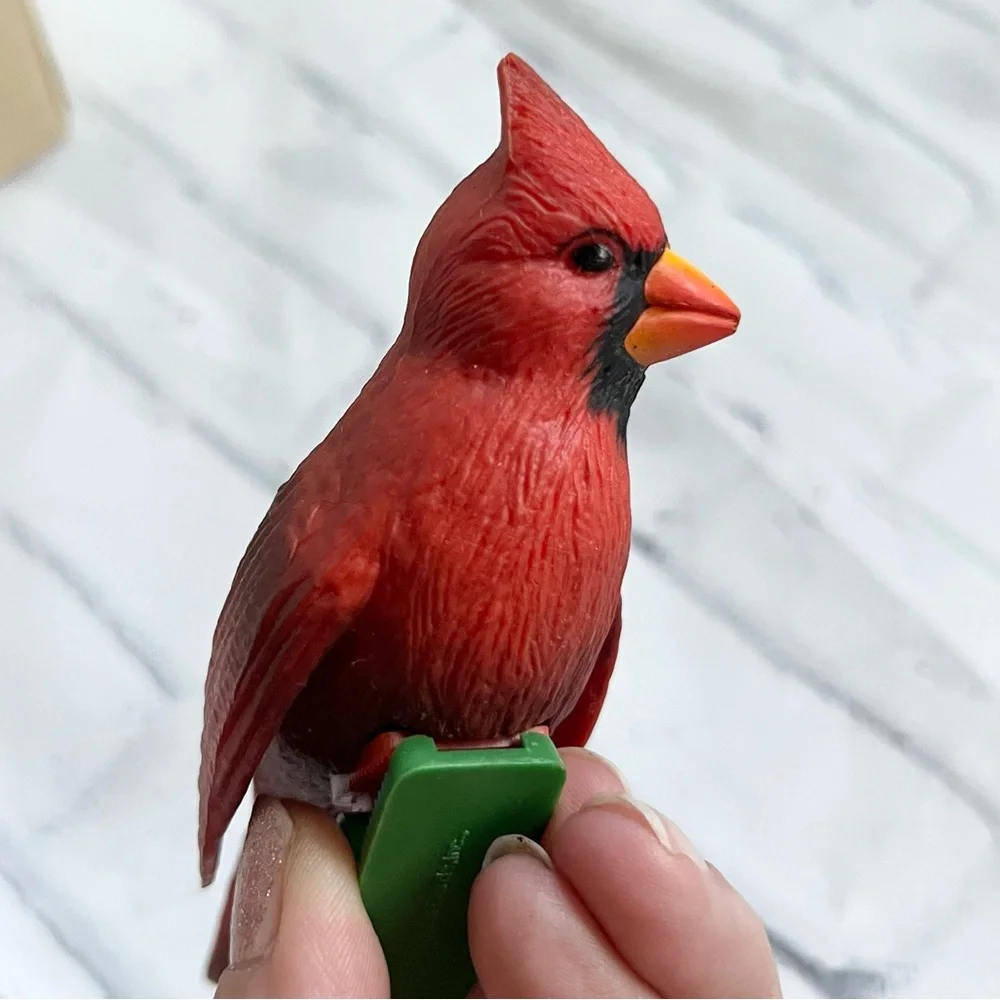 Vtg 1978 Hallmark Cardinal Bird Tree Trimmer Ornament Clip-On MIB Rare